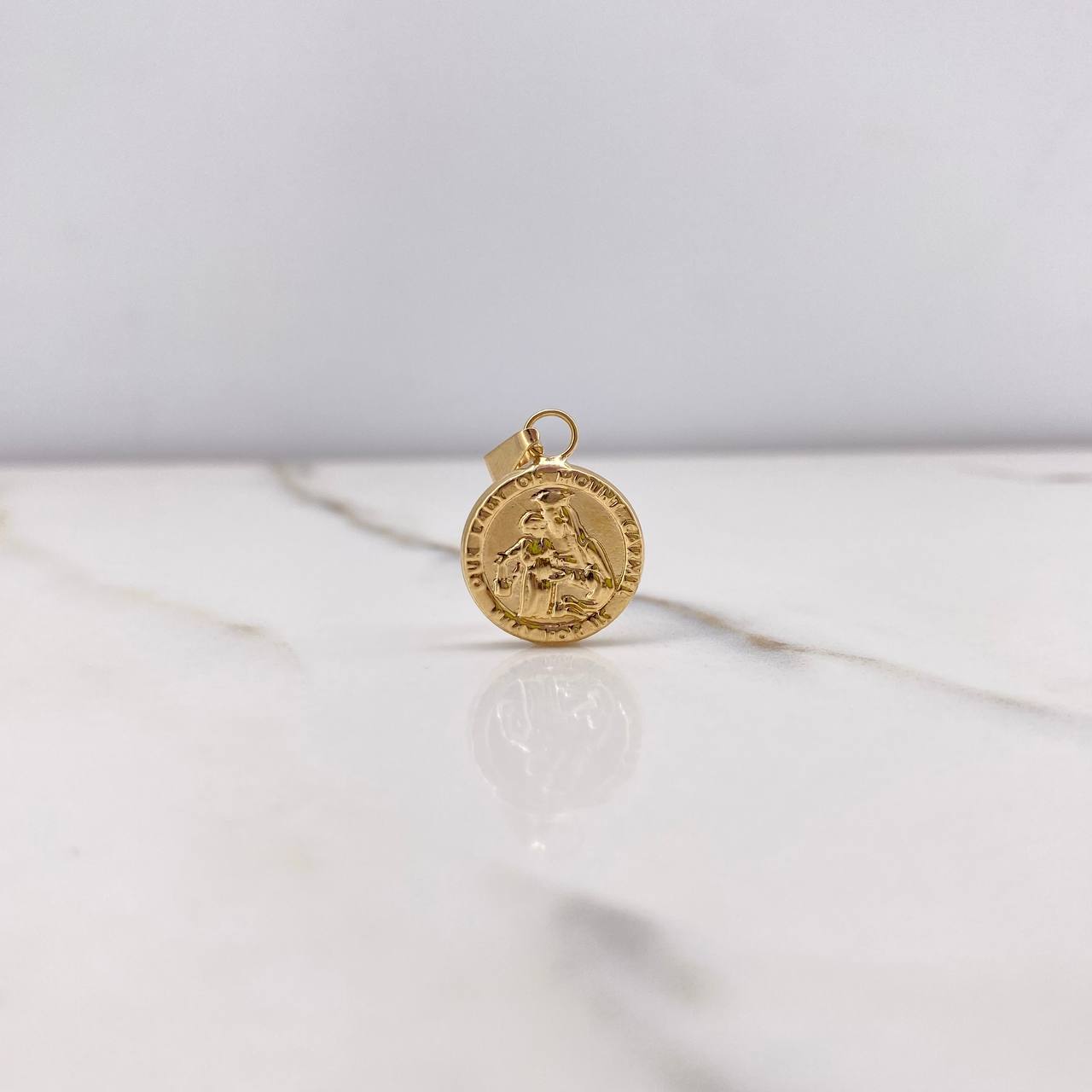 Dije Virgen del Carmen 1.2gr / 2.3cm / Troquelado Oro Amarillo &