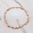 Pulso Rustica Dubai 3.55gr / 21cm / 4mm Punteado Oro Rosa $