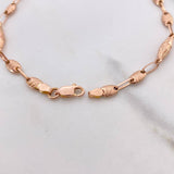 Pulso Rustica Dubai 3.6gr / 21cm / 4mm Punteado Oro Rosa &