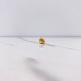 Herraje Corazon Tambor 0.65gr / 0.5cm / Oro Amarillo $
