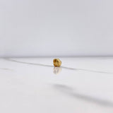 Herraje Corazon Tambor 0.65gr / 0.5cm / Oro Amarillo $