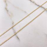 Cadena Escalera Plana 1.65gr 40cm + Dije Colibri Troquelado 0.4gr 1.6cm / Tres Oros (Oferta) &