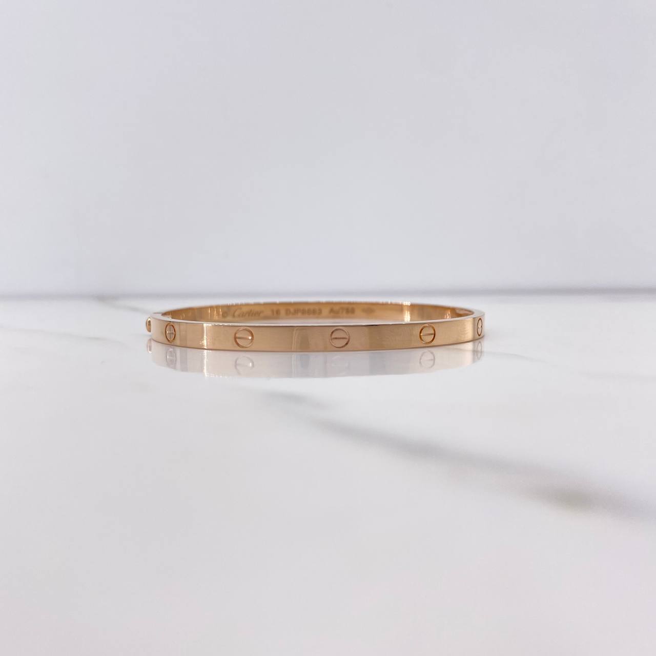 Pulso Aro Tornillo 6.65gr / 17cm / Oro Rosa +4 18K $