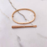 Pulso Aro Tornillo 6.9gr / 20cm / Oro Rosa +4 18K $