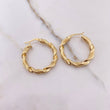 Candongas Valen 3.45gr / 2.8cm / Espiral Rayadas Oro Amarillo $