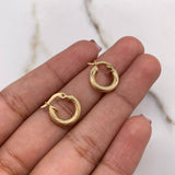 Candongas Sofi 1.1gr / 1.2cm / Espiral Oro Amarillo $