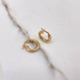 Candongas Sofi 1.1gr / 1.2cm / Espiral Oro Amarillo $