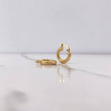 Candongas Sofi 1.1gr / 1.2cm / Espiral Oro Amarillo $