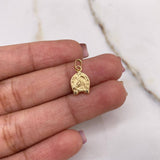 Dije Herradura Caballo 0.5gr / 1.5cm / Troquelado Oro Amarillo &