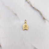 Dije Herradura Caballo 0.5gr / 1.5cm / Troquelado Oro Amarillo &