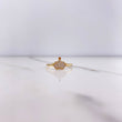 Anillo Corona Real 1.55gr / T6 3/4 / Circones Blancos Oro Amarillo &