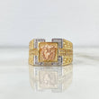 Anillo Medusa Tribal 8.5gr / T9 1/4 / Circones Blancos Tres Oros &