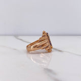 Anillo Virgen Guadalupe 6.95gr / T5 3/4 / Circones Blancos Azules Fucsias Oro Rosa $