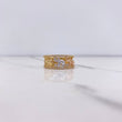 Anillo Tres Elefantes 4.95gr / T7 3/4 / Circones Blancos Tres Oros &