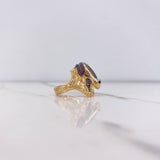 Anillo Rana 8gr / T7 1/2 / Circones Azules Naranjas Negros Oro Amarillo &