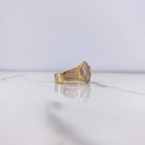 Anillo Corona RX 8.75gr / T9 / Circones Blancos Tres Oros &
