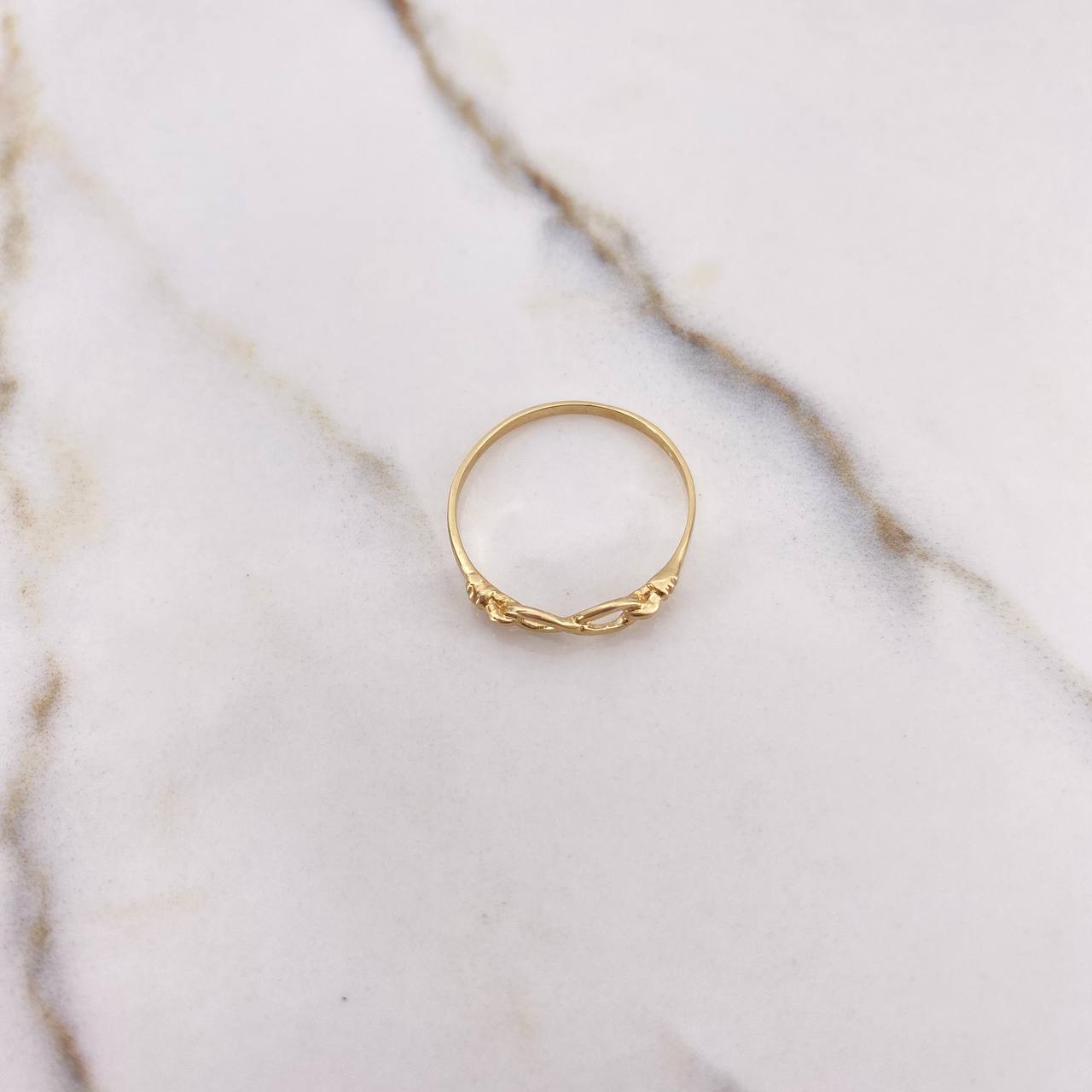Anillo Infinito 1.25gr / T9 / Liso Oro Amarillo &