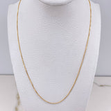 Cadena Veneciana 2.15gr / 60cm / 1mm Oro Amarillo +3 $