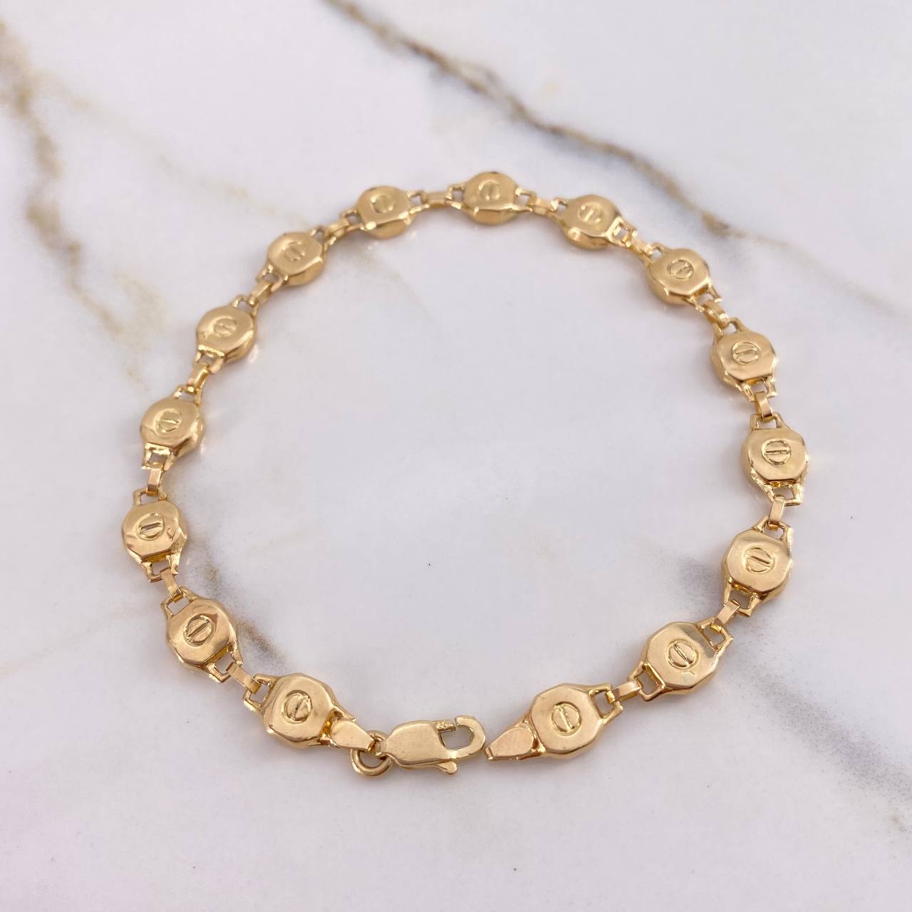 Pulso Rustico Tornillo 5.35gr / 21cm / 6mm Oro Amarillo &