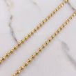 Cadena Militar 17.65gr / 55cm / 3mm Diamantada Oro Amarillo &