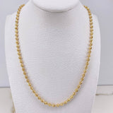 Cadena Militar 17.65gr / 55cm / 3mm Diamantada Oro Amarillo &