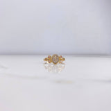 Anillo Circulos 1.45gr / T10 / Circones Rosados Blanco Oro Amarillo $