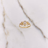 Anillo Circulos 1.45gr / T10 / Circones Rosados Blanco Oro Amarillo $