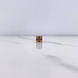 Herraje Cubo 2.05gr / 0.6cm / Circones Negros Oro Rosa $