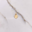 Dije Hoja Tifida 0.7gr / 1.4cm / Diamantada Oro Amarillo $