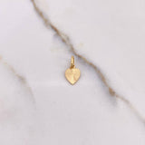 Dije Hoja Tifida 0.7gr / 1.4cm / Diamantada Oro Amarillo $