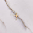 Dije Cruz Cristo 0.25gr / 1.8cm / Liso Oro Amarillo $