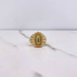 Anillo Virgen Guadalupe 7.25gr / T9 / Circones Verdes Blancos Oro Amarillo $