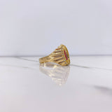 Anillo Virgen Guadalupe 8.55gr / T10 / Circones Negros Fucsias Blancos Oro Amarillo $