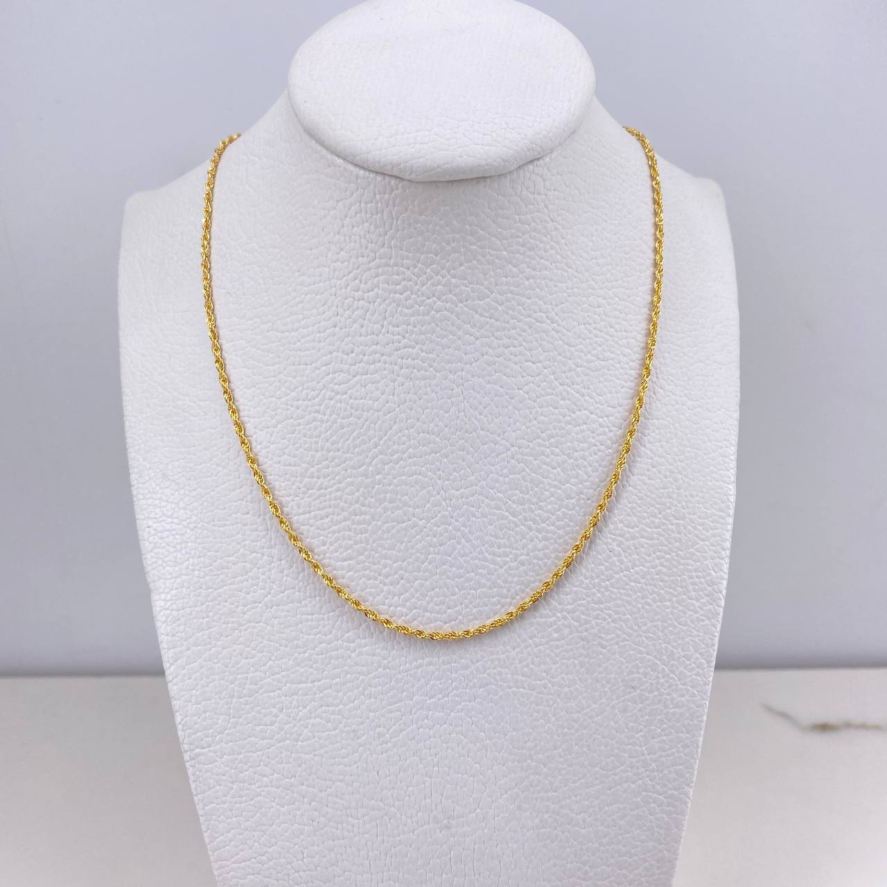 Cadena Lazo 1.65gr / 50cm / 2mm Oro Amarillo +3 $