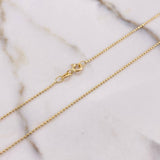 Cadena Militar 2.05gr / 45cm / 0.7mm Oro Amarillo +3 $
