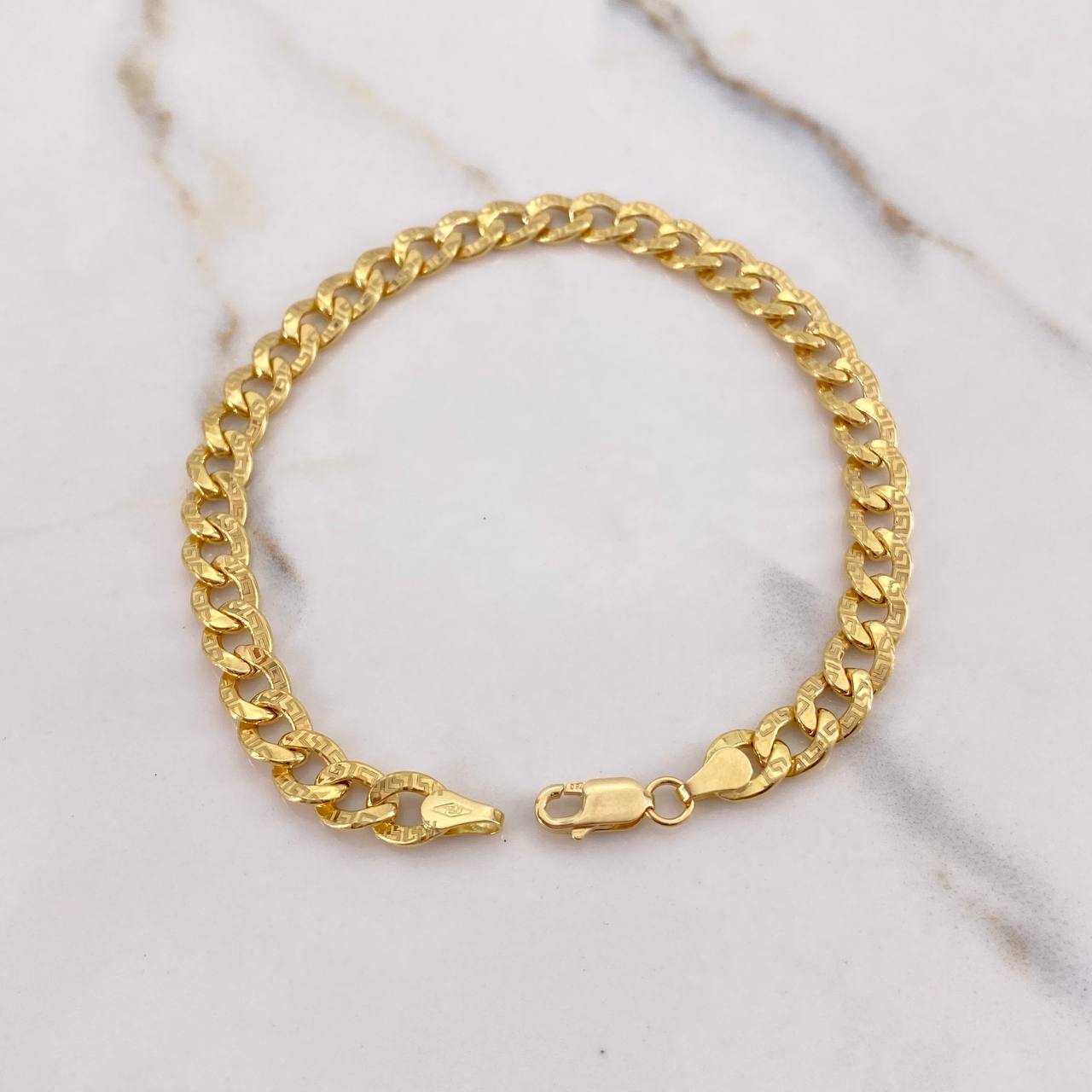 Pulso Cubano 4.3gr / 19cm / 6mm Tribal Oro Amarillo +0 $