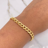 Pulso Cubano 4.3gr / 19cm / 6mm Tribal Oro Amarillo +0 $
