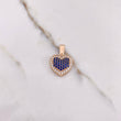 Dije Corazon 3.3gr / 2.2cm / Cirocones Azules Blancos Oro Rosa $