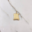Dije Placa Pergamino 1.9gr / 3cm / 24mm- 17mm Liso Oro Amarillo $