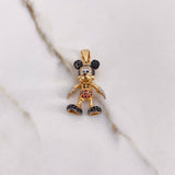 Dije Raton Articulado 6.95gr / 3.2cm / Circones Negros Blancos Fucsias Dos Oros Amarillo Blanco (Oferta) $