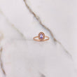 Anillo Halo 1.5gr / T6 / Circones Lila Blancos Oro Rosa $