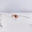Anillo Gota 1.45gr / T7 3/4 / Lineas Invertidas Circones Ambar Blancos Oro Rosa $