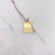 Dije Placa Pergamino 1.85gr / 3cm / 19mm-23mm Liso Oro Amarillo $