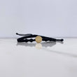 Pulsera Negra Herraje Letra D 0.55gr / 1cm / 5mm Tambor Neoprenos Negros Oro Amarillo $