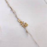 Dije Fe 1gr / 1.6cm / Circones Blancos Oro Amarillo $