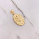 Dije Virgen Guadalupe 3.2gr / 4cm / Troquelado Oro Amarillo $