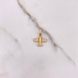 Dije Avion 1.25gr / 1.8cm / Circones Blancos Oro Amarillo $