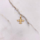 Dije Avion 1.25gr / 1.8cm / Circones Blancos Oro Amarillo $