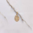 Dije Virgen Del Carmen 1.2gr / 2.3cm / Aros Circones Colores Oro Amarillo $