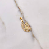 Dije Virgen Del Carmen 1.2gr / 2.3cm / Aros Circones Colores Oro Amarillo $
